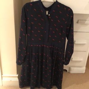 J.Crew Navy Patterned Dress